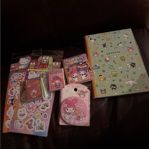 New Sanrio my melody character stationary 8 piece bundle